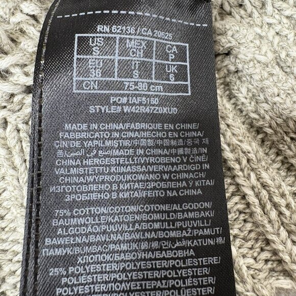 Guess  Bohemian Crochet Top Womens Medium Side Detailing Sleeveless Gray  Tank - Picture 9 of 10